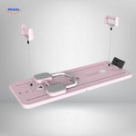 CoreFlex Fitnessboard in rosa Ausführung mit Griffen und Handyhalter www.middo.de