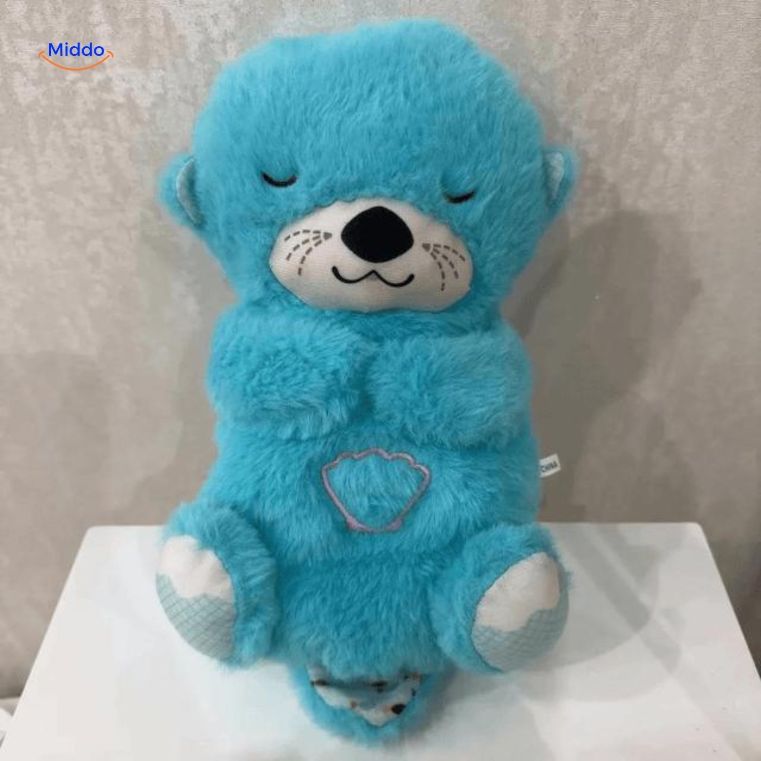 CuddleBuddy™ Ihr Babys beruhigender blauer Kuschelfreund