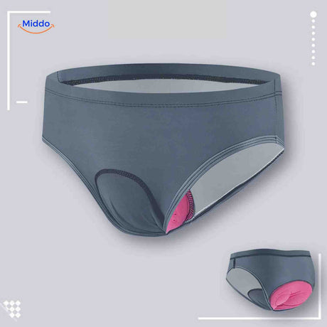 Cyclira Radlerhose für Damen, dunkelgrau mit Gelpolster – Jetzt auf www.middo.de entdecken!