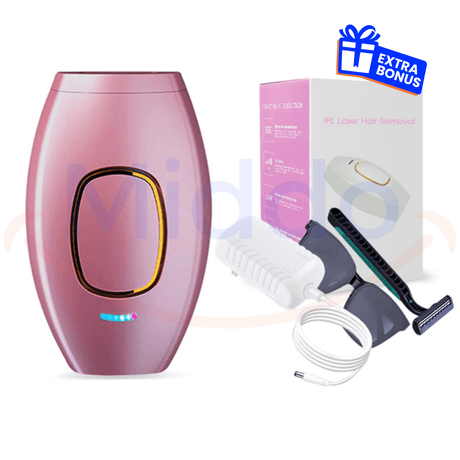 Rosa DYLA 3.0™ IPL Haaarentferner mit Zubehör und Box
