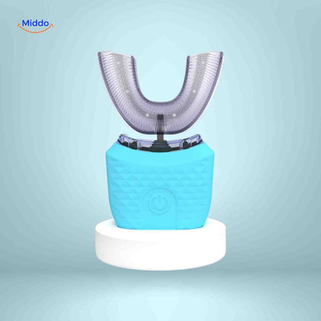 Dentora Elektrische Zahnbürste U-Form Blau
