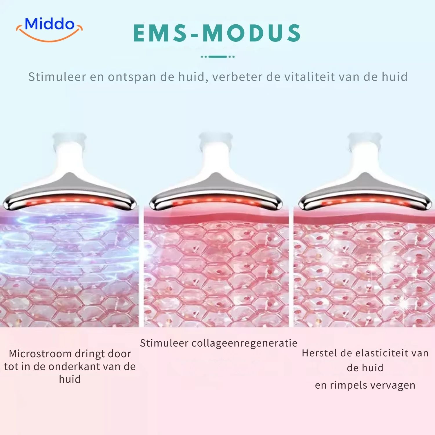 DermaLift Pro EMS-Modus Kollagenregeneration und Hautverbesserung