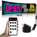DriveFlex™ Matrix-LED-Display | Devil Eyes, Texte & Animationen per App + Fernbedienung