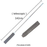 Teleskopische EasyClean ausziehbare Staubtuch mit zwei Tüchern
