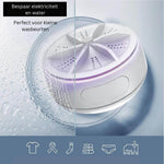 Sparen Sie Strom und Wasser mit der EasyWash Mini-Waschmaschine.