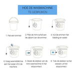 Gebrauchsanweisung für die EasyWash Mini-Waschmaschine.