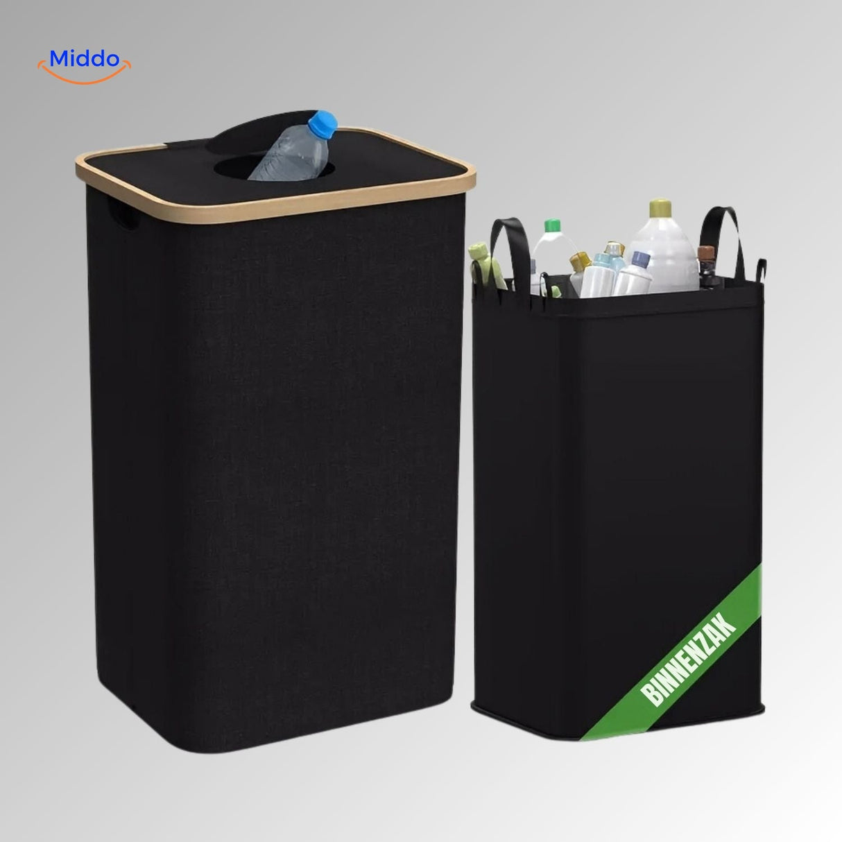 EcoBin Küchenorganizer mit Plastik-Einsatz für einfaches Recycling