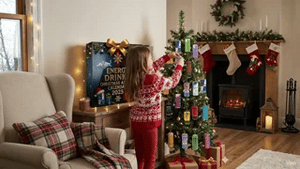 Energibox Adventskalender Weihnachtsbaum mit Energy-Dosen