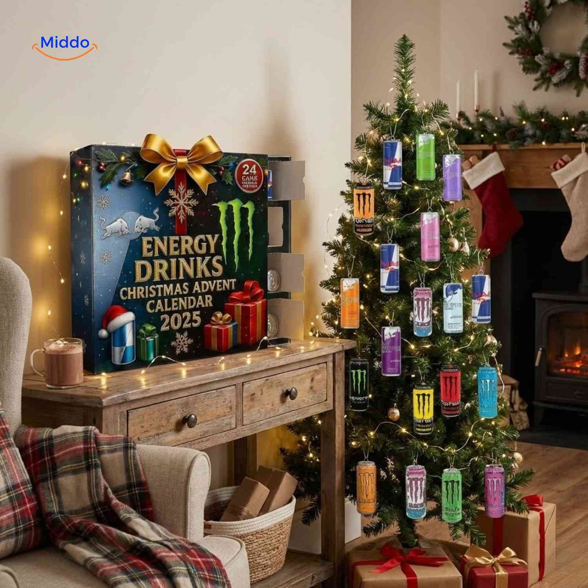 Energibox Adventskalender Energy Drinks mit Mini-Dosen