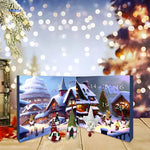 FestiveFrights Plüschkalender Winterszene Adventskalender mit Miniaturpuppen www.middo.de