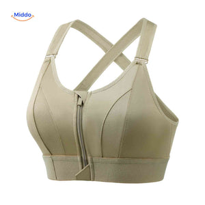 Fitura Sport-BH mit komfortablem Reißverschluss für Damen - www.middo.de