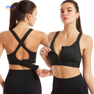 Fitura Sport-BH mit Reißverschluss vorne – Fitness Sport-BH | www.middo.de