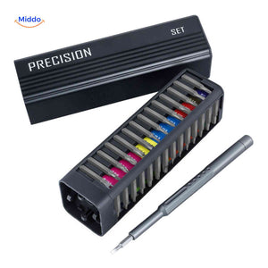 FixPro Schraubendreher-Set komplettes Set mit Bits und Etui