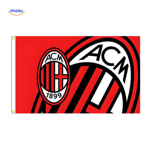 Flagora Flaggen ac milan club Emblem Flagge www.middo.de