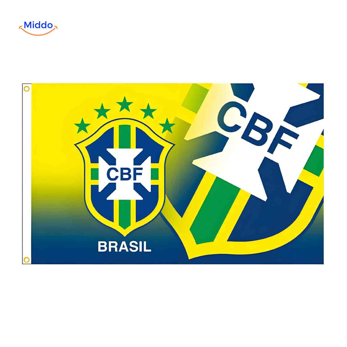 Flagora Flaggen Brasilien cbf Flagge Fußballverband Logo www.middo.de