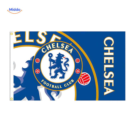 Flagora Flaggen chelsea fc Emblem Flagge Design www.middo.de