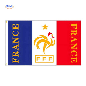 Flagora Flaggen Frankreich Flagge fff Logo Fußball www.middo.de