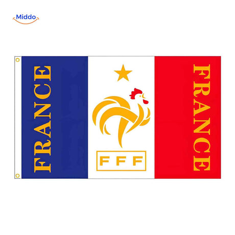 Flagora Flaggen Frankreich Flagge fff Logo Fußball www.middo.de
