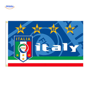 Flagora Flaggen Italien Flagge figc Logo Fußball www.middo.de