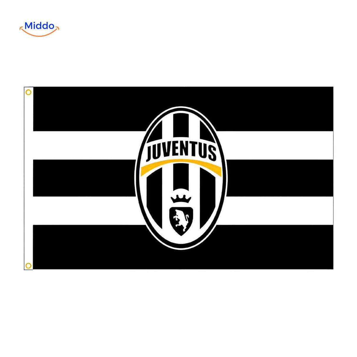 Flagora Flaggen juventus schwarz weiß Streifen Flagge www.middo.de