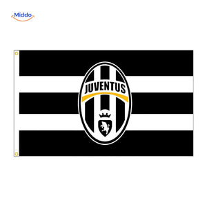 Flagora Flaggen juventus schwarz weiß Streifen Flagge www.middo.de