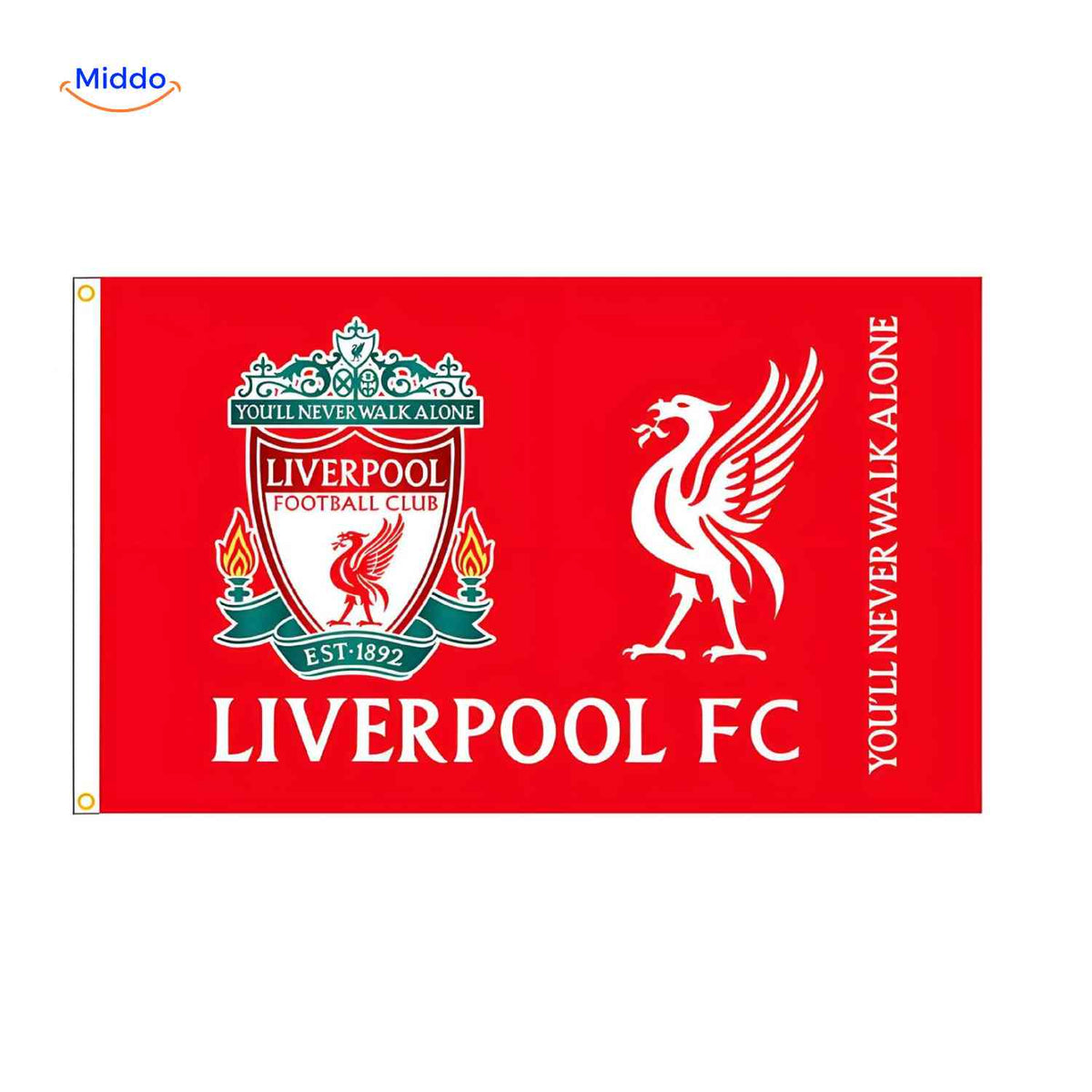 Flagora Flaggen liverpool fc Flagge KlubLogo Fans www.middo.de