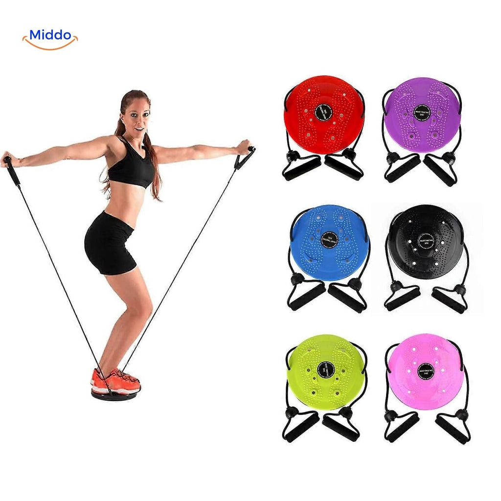 FlexiTwist Taille magnetisches Massage- und Fitnessgerät zur Verbesserung deiner Bauchmuskeln und -form Middo