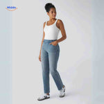 Flexiva Jeans Damen High Rise Stretch Blau - www.middo.de