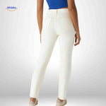 Flexiva Damen Jeans Skinny Fit Weiß, Rückansicht - www.middo.de