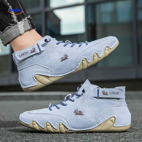 Flexura Schuhe hellblaue Leder Sneaker für Herren – Ideal für den Outdoor-Einsatz. Besuchen Sie uns auf www.middo.de