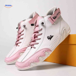 Flexura Sneakers für Herren in Weiß und Rosa aus Leder – Ihr modischer Begleiter! Besuchen Sie jetzt www.middo.de