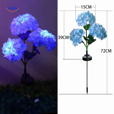 Florora Laterne Blau Hortensie – 72 cm hoch | Jetzt entdecken unter www.middo.de