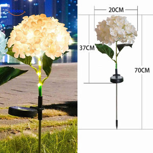 Florora Laterne Gelb mit Hortensie – Höhe 70 cm | www.middo.de
