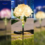 Florora Gartenlampe Gelbe Hortensie – Solarlicht für Ihren Garten. Besuchen Sie www.middo.nl.