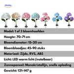 Florora Laterne mit Hortensienblüten in allen Farben - www.middo.de