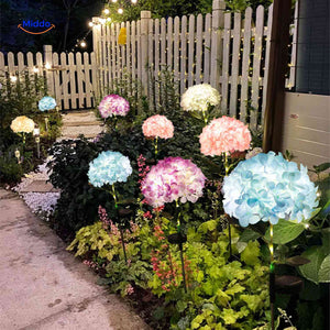 Florora Laterne Hortensie Solar Beleuchtung für den Gartenweg | www.middo.de
