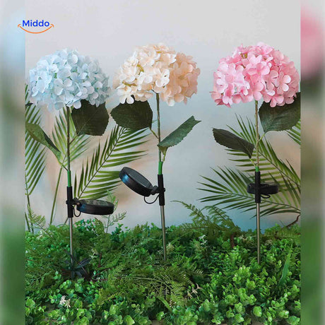 Florora Lichtelemente Mix Hortensie Solar Gartenbeleuchtung – www.middo.de