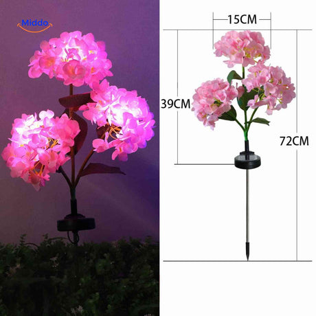 Florora Laterne rosa Hortensie, 72 cm groß - www.middo.de