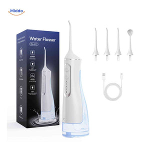 Flosso Wasserflosser Basis-Set in Weiß und Schwarz Optionen – Jetzt auf www.middo.de erhältlich!