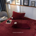 Samt Fleece Kissenbezug Set 2 Stück | Wunderbar weich und warm