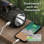 PowerBeam™ Superlampe | Ultra Hell • 6000mAh • 500m Reichweite