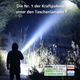 PowerBeam™ Superlampe | Ultra Hell • 6000mAh • 500m Reichweite