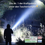 PowerBeam™ Superlampe | Ultra Hell • 6000mAh • 500m Reichweite