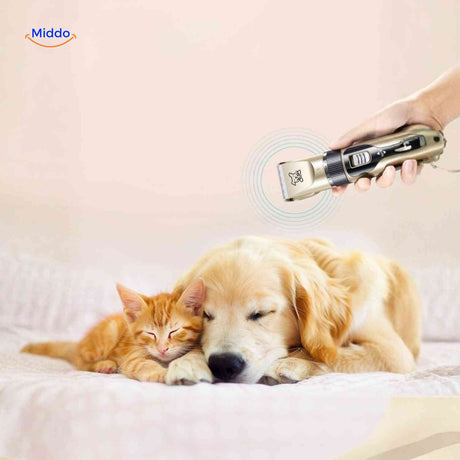 FurEase Trimmer leise Schermaschine Hund Katze Pflege www.middo.de