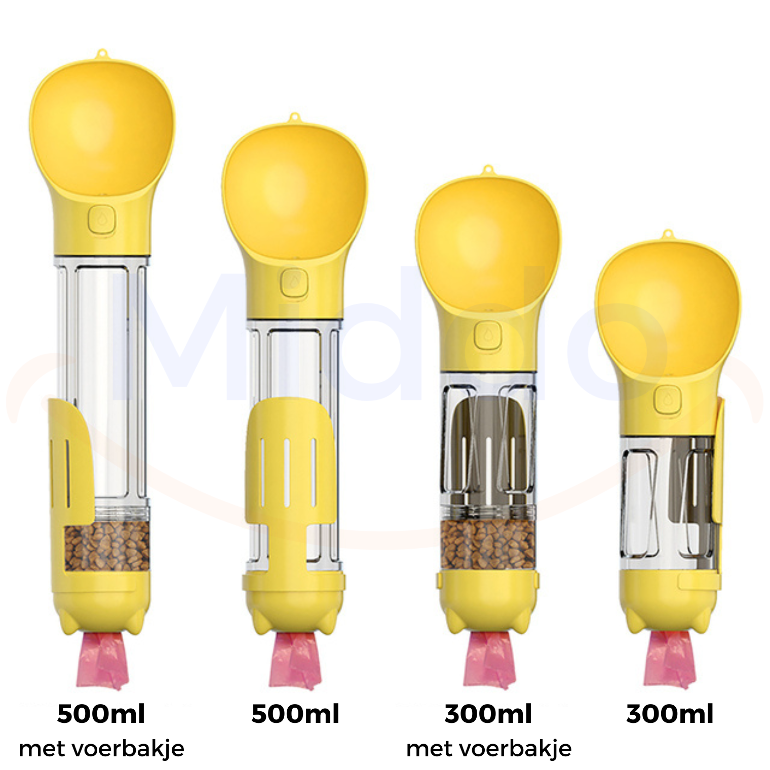 Gelbe FurryFeeders in 300ml und 500ml