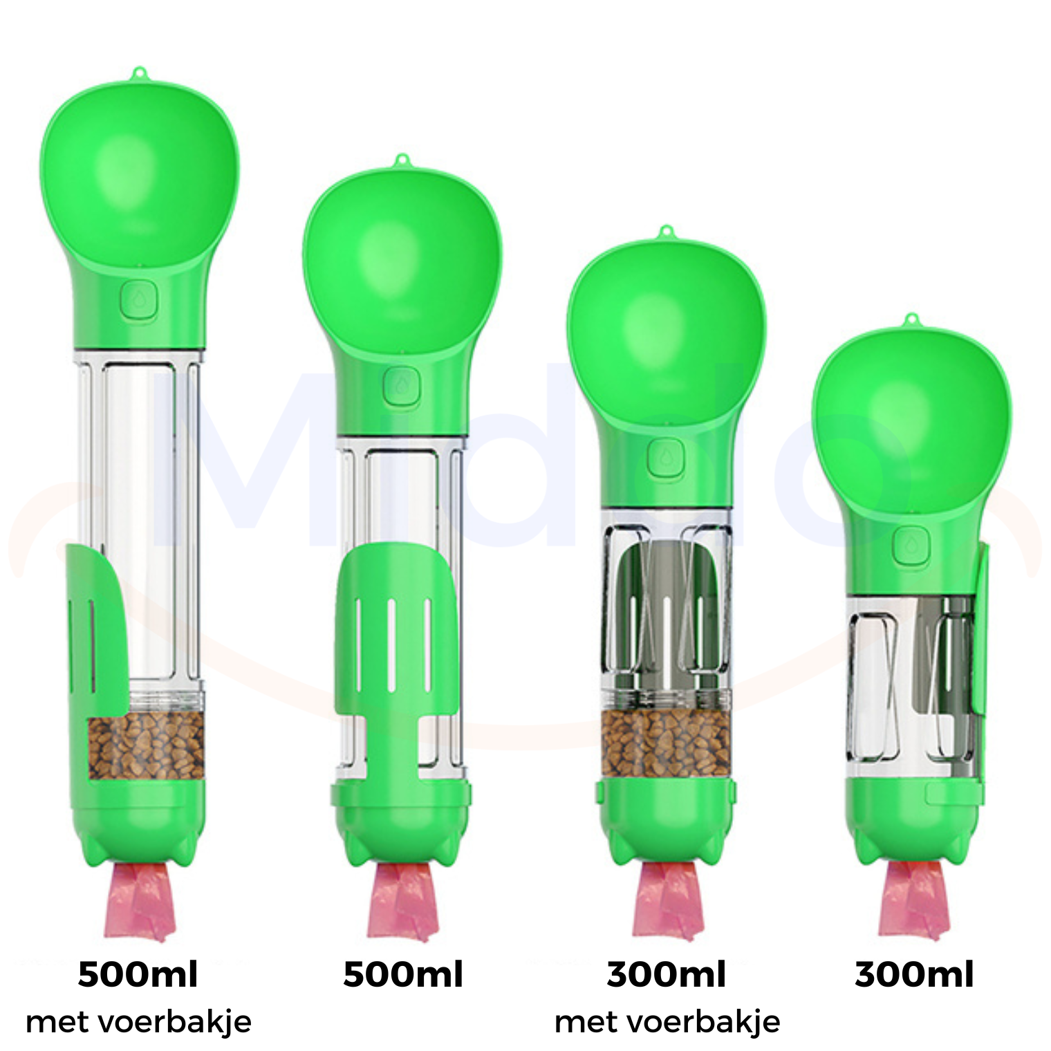 Grüne FurryFeeders in 300ml und 500ml