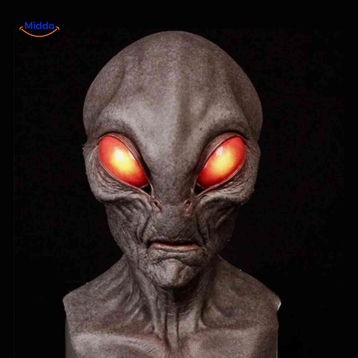 Gerontix Alien Maske mit roten Augen