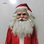 Gerontix Weihnachtsmann Maske aus Latex mit Bart - www.middo.de