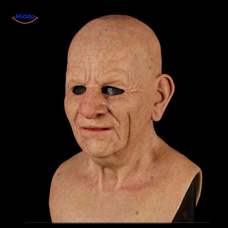 Gerontix Maske aus Latex - lächelnder alter Mann | www.middo.de