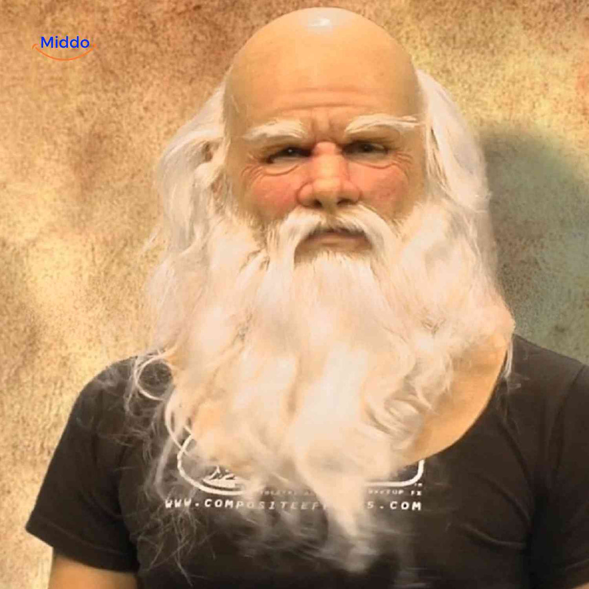 Gerontix Maske alter Mann mit weißem Bart www.middo.de